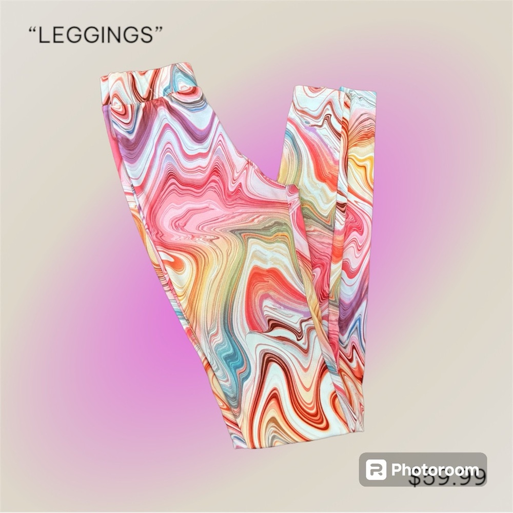 FN PINK MARBLE LEGGINGS 💘